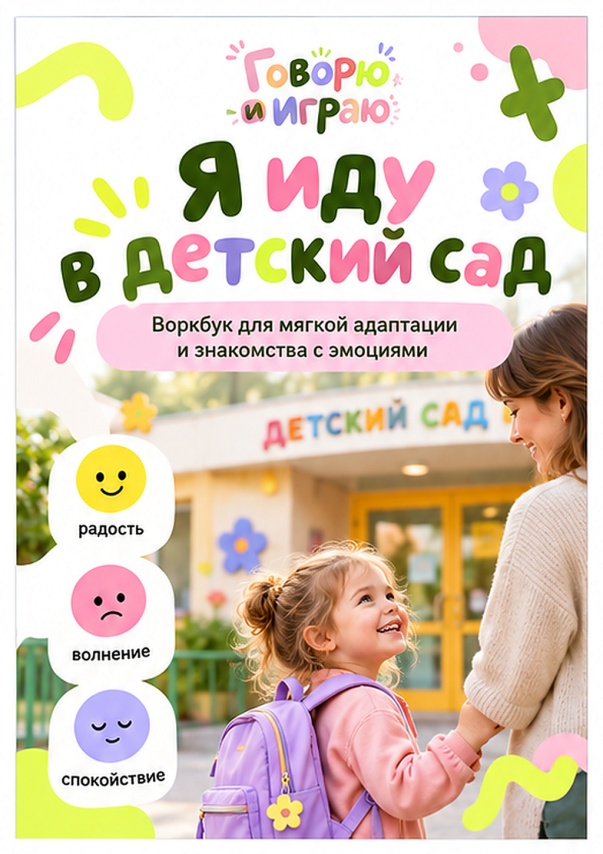 Обложка воркбука «Иду в детский сад»